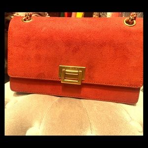 Orange handbag from Charles and Keith